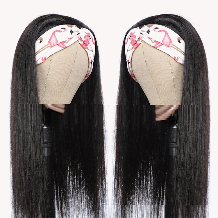 Straight Strip Headband Human Hair