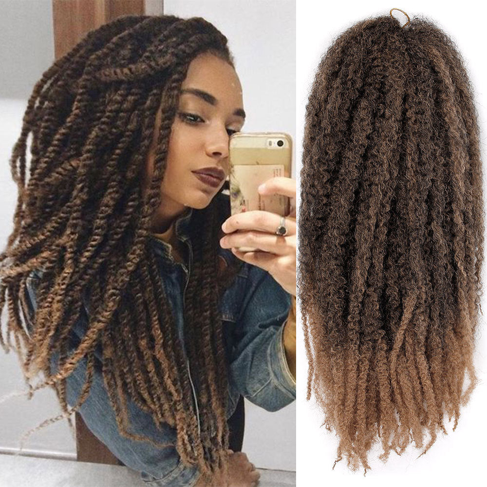 Faded Black Braid Hair Wig