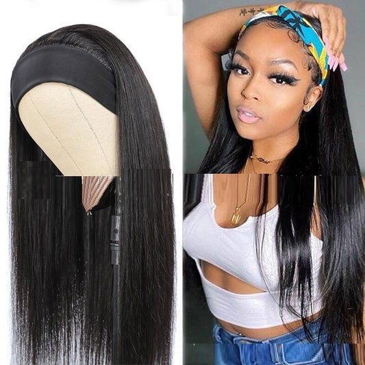 Straight Strip Headband Human Hair
