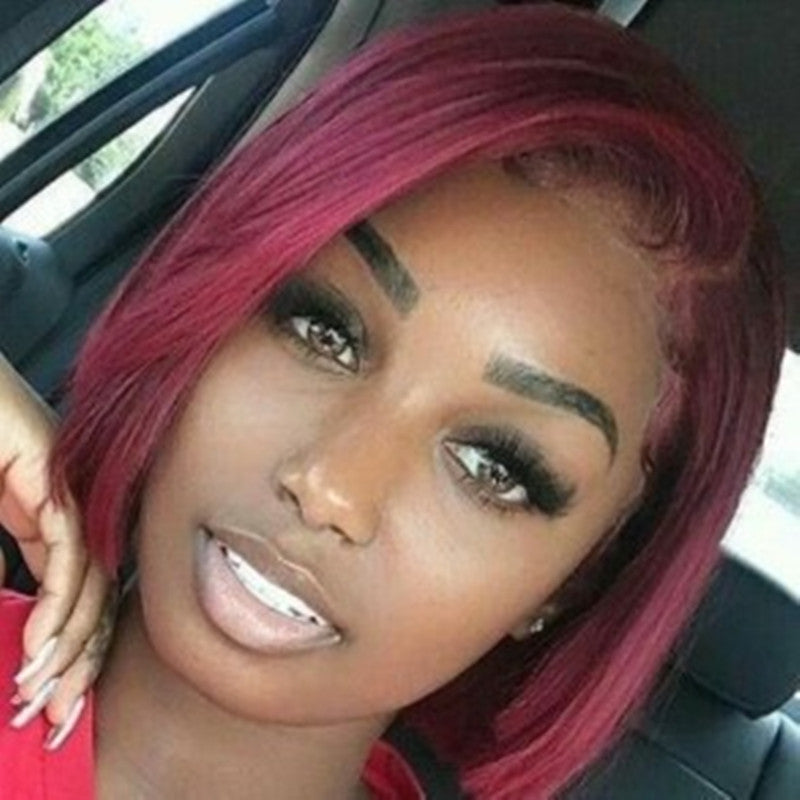 Short blond hair wig