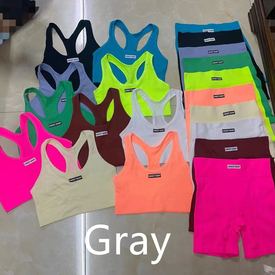 Sports Yoga Suit with Shorts